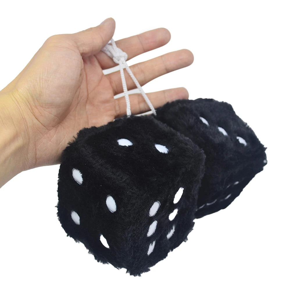 Fuzzy Dice - Mirror Ornament