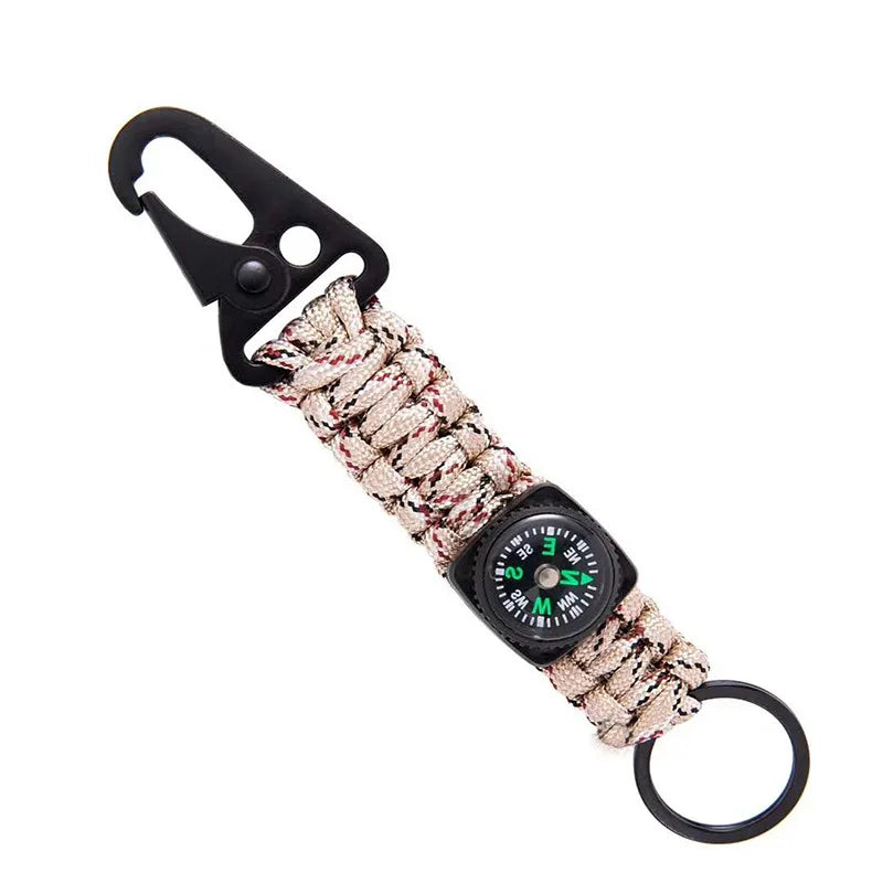 Paracord Keychain + Compass