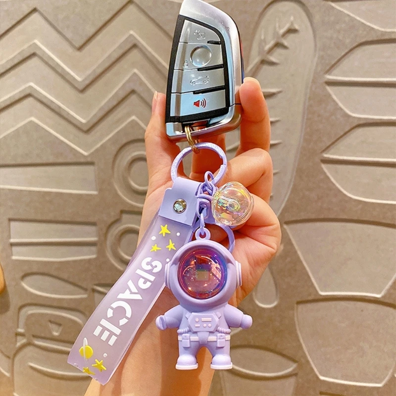Purple Astronaut Keychain
